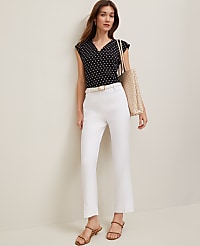 The Eva Ankle Pant in Linen Blend carousel Product Image 1