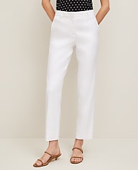 The Eva Ankle Pant in Linen Blend carousel Product Image 2
