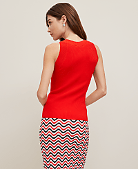 Ribbed Halter Sweater Shell carousel Product Image 2