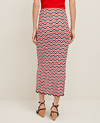Petite Striped Crochet Sweater Skirt carousel Product Image 3