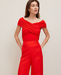 Crisscross Off-The-Shoulder Top carousel Product Image 1