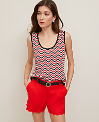 Striped Crochet Sweater Shell carousel Product Image 4