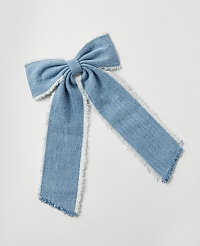 Weekend Collection Denim Bow Barrette carousel Product Image 1