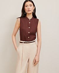 Linen Sleeveless Shirt carousel Product Image 3