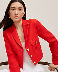 Blazer Jacket in Pique carousel Product Image 1