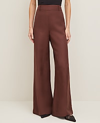 The Statement Palazzo Pant in Linen Blend carousel Product Image 2