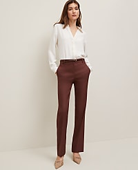 The Sophia Straight Pant in Linen Twill carousel Product Image 1