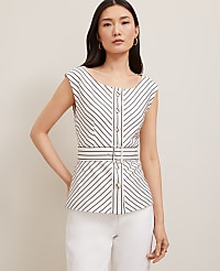 Belted Striped Vest carousel Product Image 3