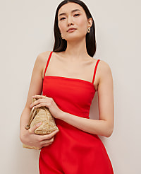 Linen Blend Midi Dress carousel Product Image 3