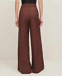 The Statement Palazzo Pant in Linen Blend carousel Product Image 3