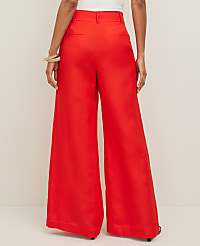 The Statement Palazzo Pant in Linen Blend carousel Product Image 3
