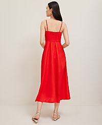 Linen Blend Midi Dress carousel Product Image 2