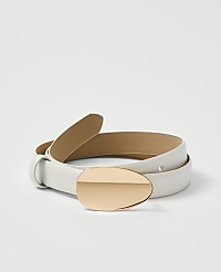 Leather Oval Buckle Belt carousel Product Image 1