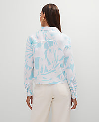 Cropped Linen Shirt carousel Product Image 2