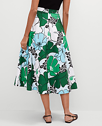 Floral Tea Length Skirt carousel Product Image 3