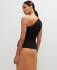 Petite Ruched One-Shoulder Top carousel Product Image 2