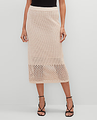 Petite Crochet Pencil Skirt carousel Product Image 2