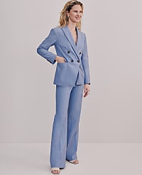 The Flare Trouser in Pinstripe carousel Product Image 4