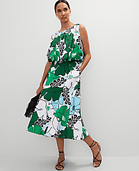 Floral Tea Length Skirt carousel Product Image 4