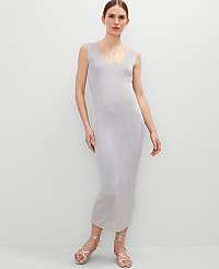 Petite Scoop Neck Metallic Dress carousel Product Image 4