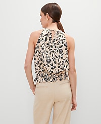 Floral Shirred Tank Top carousel Product Image 2