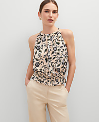 Floral Shirred Tank Top carousel Product Image 1