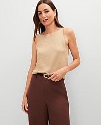 Petite Shimmer Sweater Shell carousel Product Image 1