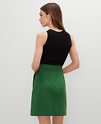 Linen Blend Sarong Wrap Skirt carousel Product Image 2