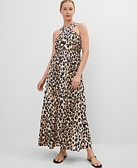 Animal Print Halter Maxi Dress carousel Product Image 3