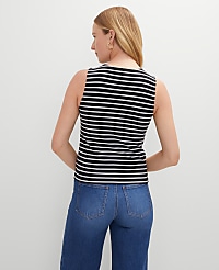 Striped Crew Neck Shell carousel Product Image 2