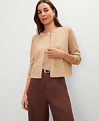 Petite Shimmer Open Cardigan carousel Product Image 1