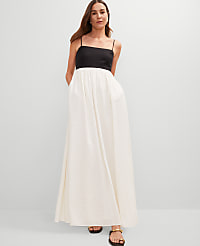 Petite Strappy Linen Blend Maxi Dress carousel Product Image 4