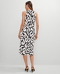 Ikat Halter Wrap Midi Dress carousel Product Image 2