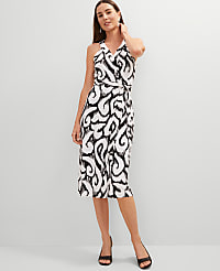 Ikat Halter Wrap Midi Dress carousel Product Image 1