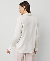 Petite Satin Modern Shirt carousel Product Image 2