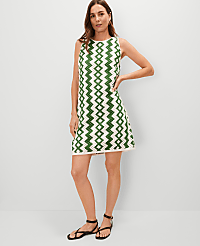 Geo Crochet Shift Dress carousel Product Image 3