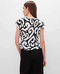 Ikat Tie Waist Tee carousel Product Image 2