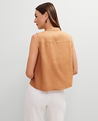 Linen Sleeveless Shirt carousel Product Image 2