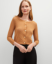 Scalloped Ballet Neck Cardigan carousel Product Image 1