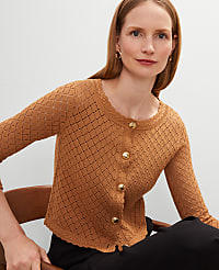 Scalloped Ballet Neck Cardigan carousel Product Image 3