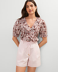 Petite Weekend Collection Belted Short carousel Product Image 4
