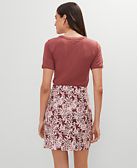Weekend Collection Floral Linen Blend Wrap Skirt carousel Product Image 2