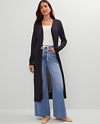 Weekend Collection Linen Blend Duster Sweater carousel Product Image 1