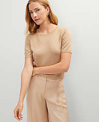 Metallic Sweater Tee carousel Product Image 1