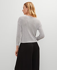 Metallic Ribbed Sweater carousel Product Image 2