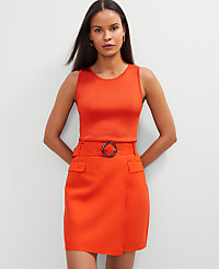 Petite Belted Wrap Skirt carousel Product Image 1