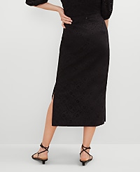 Petite Eyelet Clean Midi Skirt carousel Product Image 3