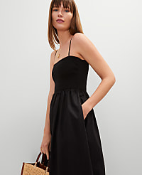 Petite Smocked Maxi Flare Dress carousel Product Image 1