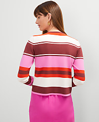 Striped Open Cardigan carousel Product Image 2