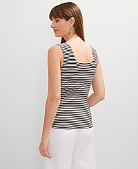 Striped Square Neck Tank Top carousel Product Image 2